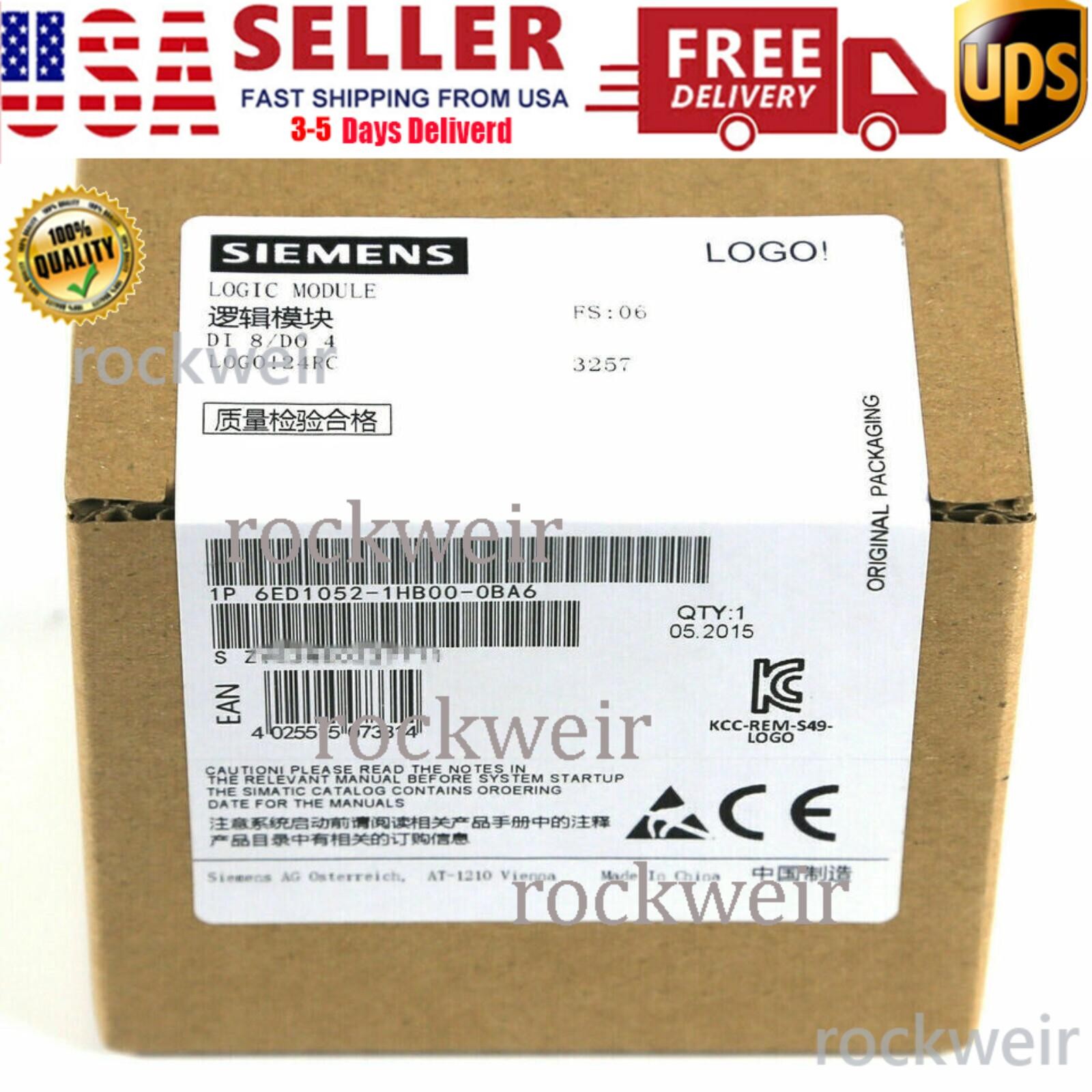 New Siemens 6ED1052-1HB00-0BA6 6ED1 052-1HB00-0BA6 LOGO 24RC logic module