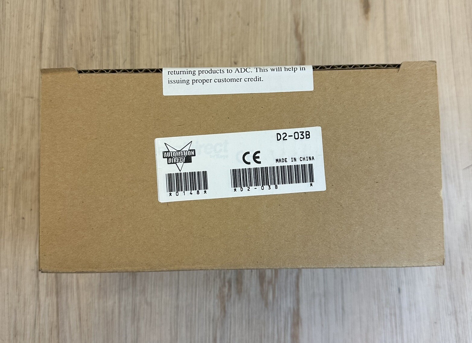 AUTOMATION PLC DIRECT KOYO DIRECT LOGIC 205 D2-03B BASE EXTERNAL 110-220VAC NIB