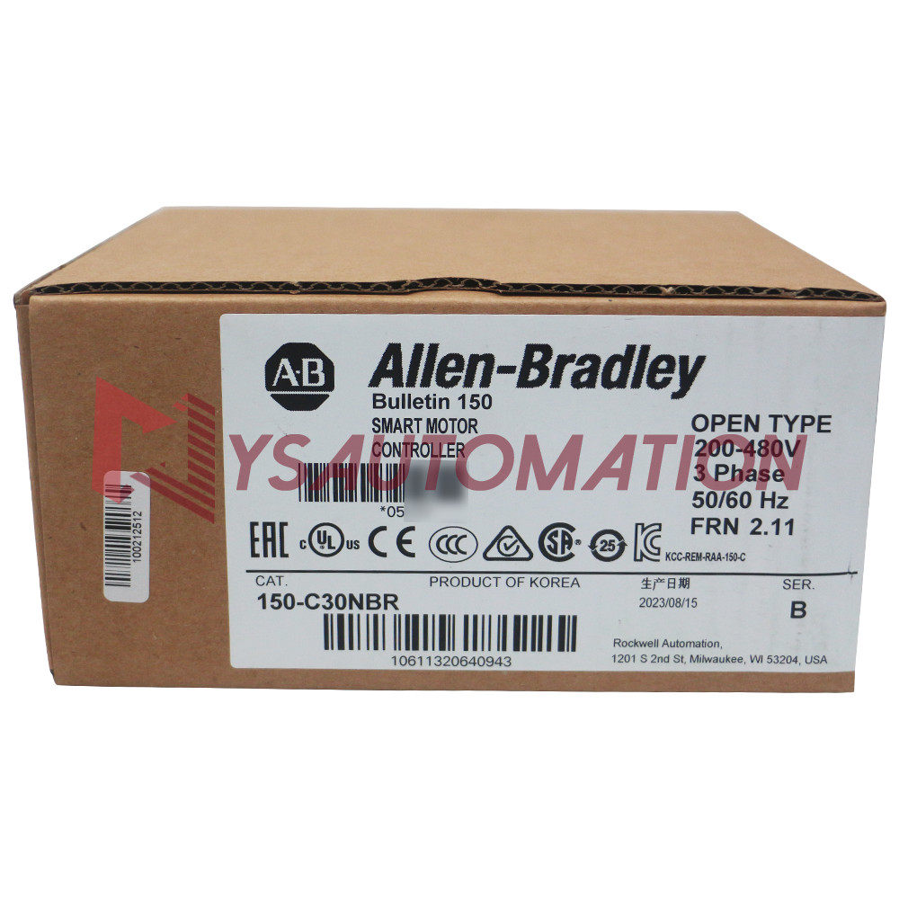 New Sealed Allen-Bradley 150-C30NBR SMC-3 30A Smart Motor Controller