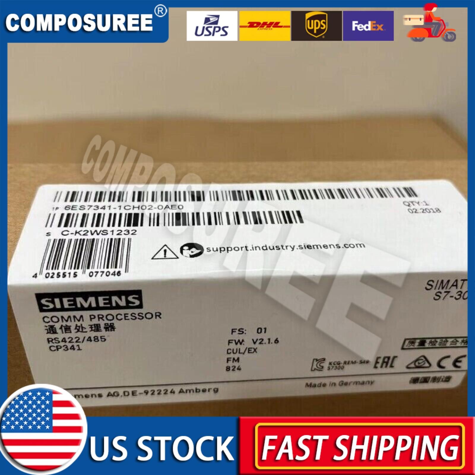1PC New In Box Siemens 6ES7341-1CH02-0AE0 6ES7 341-1CH02-0AE0 input module