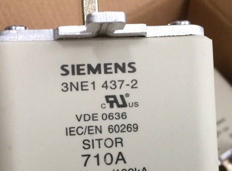 One New Siemens 3NE1437-2 3NE1 437-2 710A 690V In Box Expedited Shipping