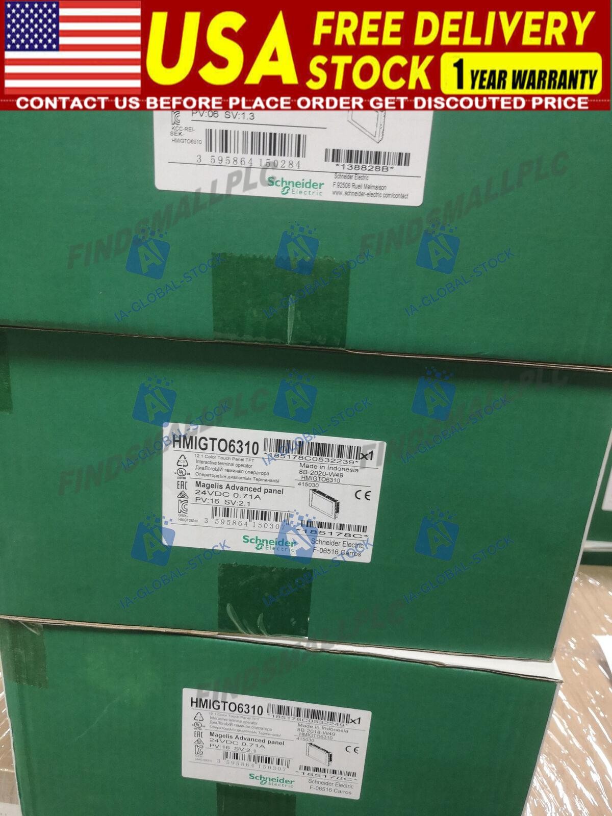 New In Box Schneider HMIGTO6310 Touch Screen