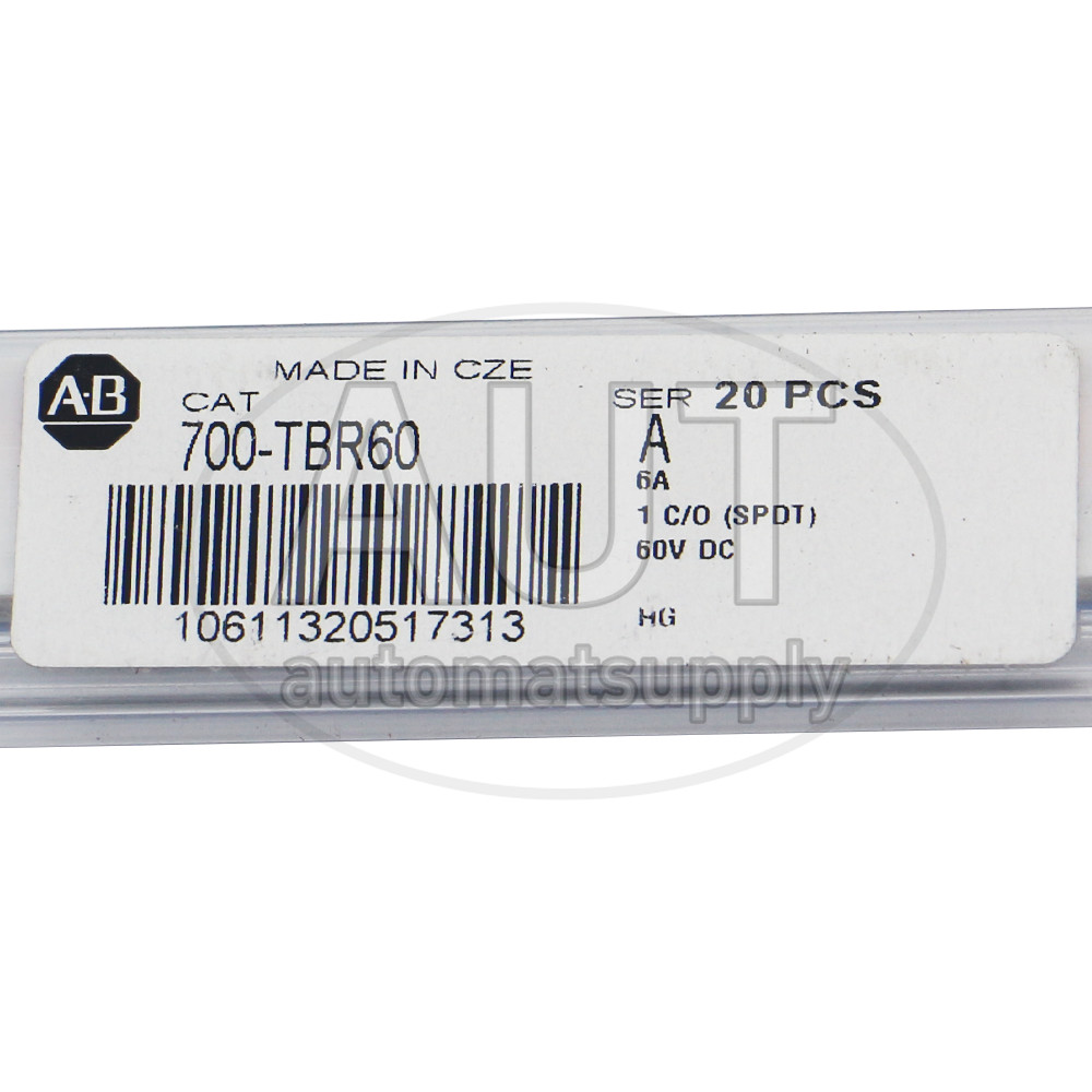 10PCS New Allen Bradley 700-TBR60 Term Block Style 48V DC 1 Pole Relays