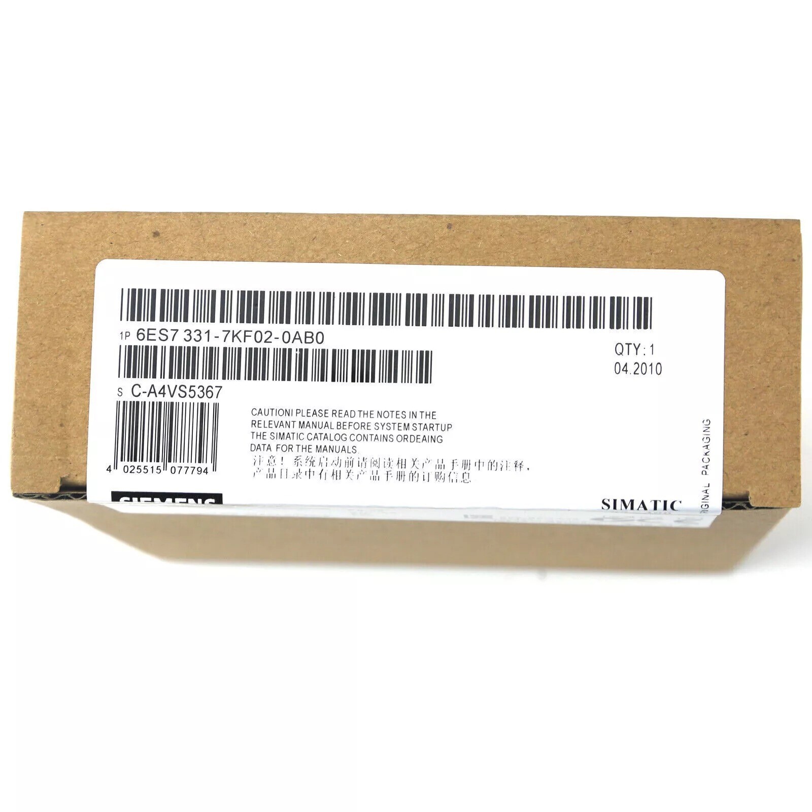New Siemens 6ES7 331-7KF02-0AB0 6ES7331-7KF02-0AB0 SM 331 analog input modules