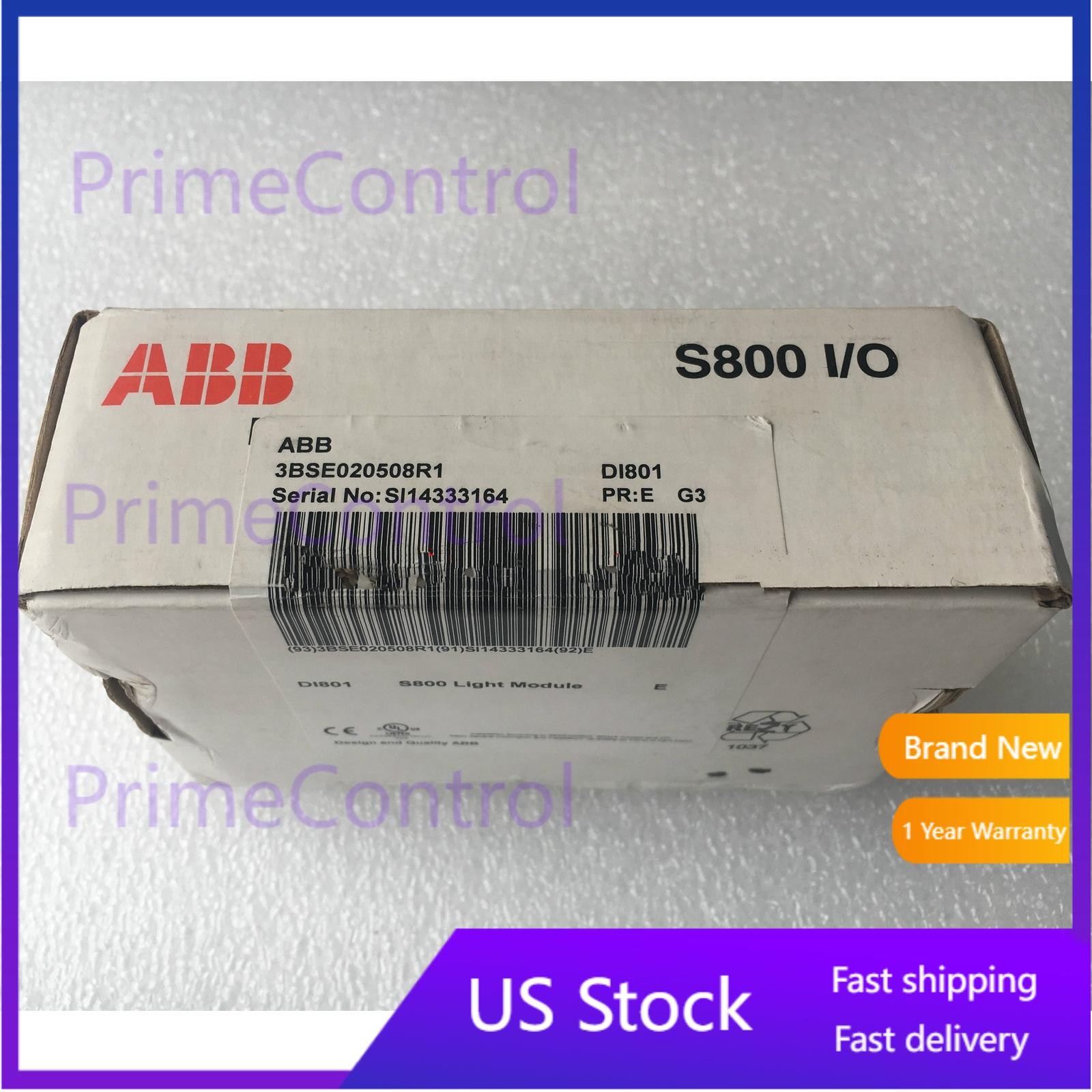 One NEW ABB I/O module DI801 3BSE020508R1 Free shipping