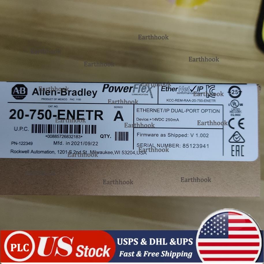 Factory Sealed Allen-Bradley 20-750-ENETR 750 2-P ENet/IP Module AB US Free Tax