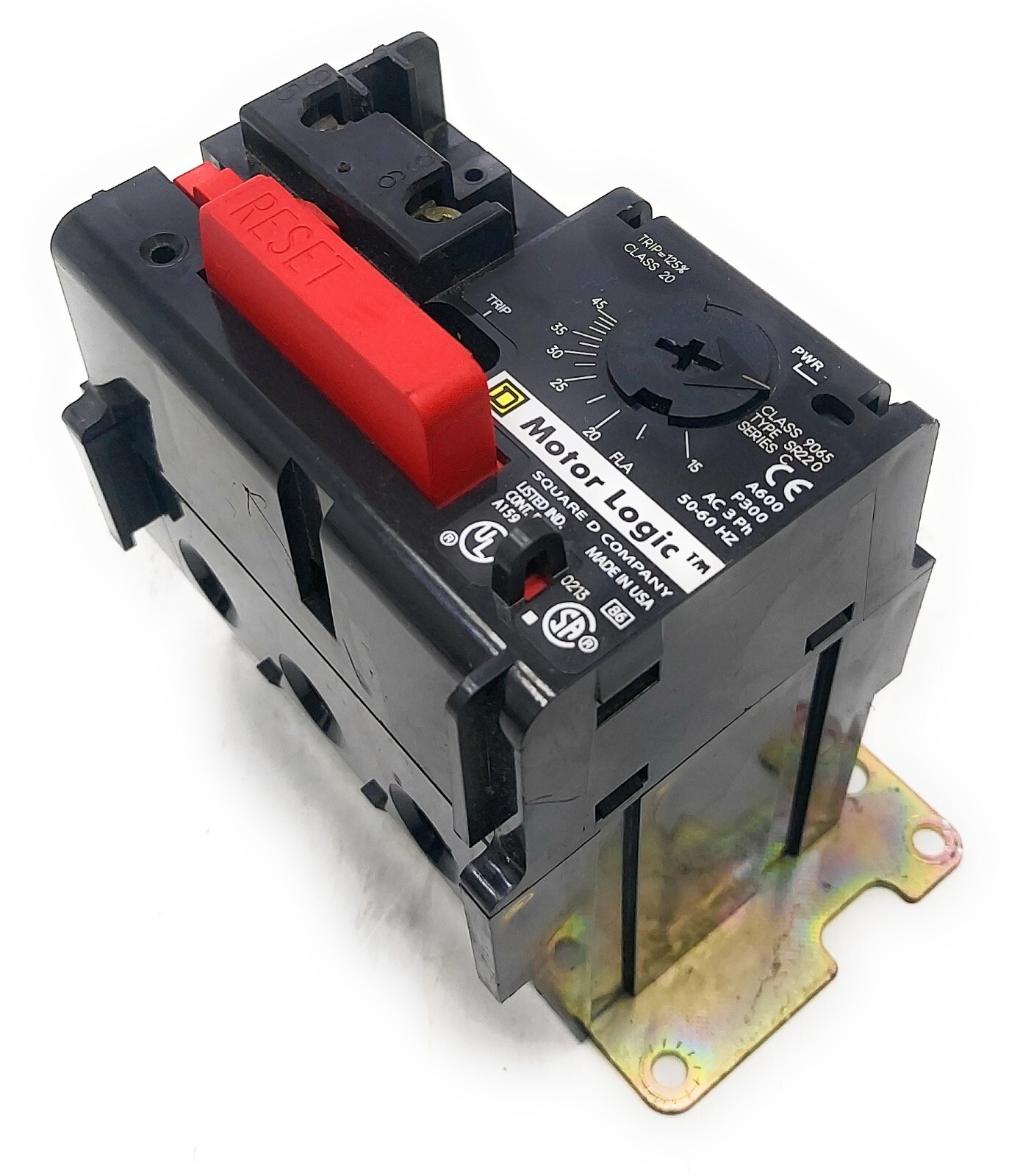 Schneider Electric Motor Logic Class 9065 SR220 Overload Relay