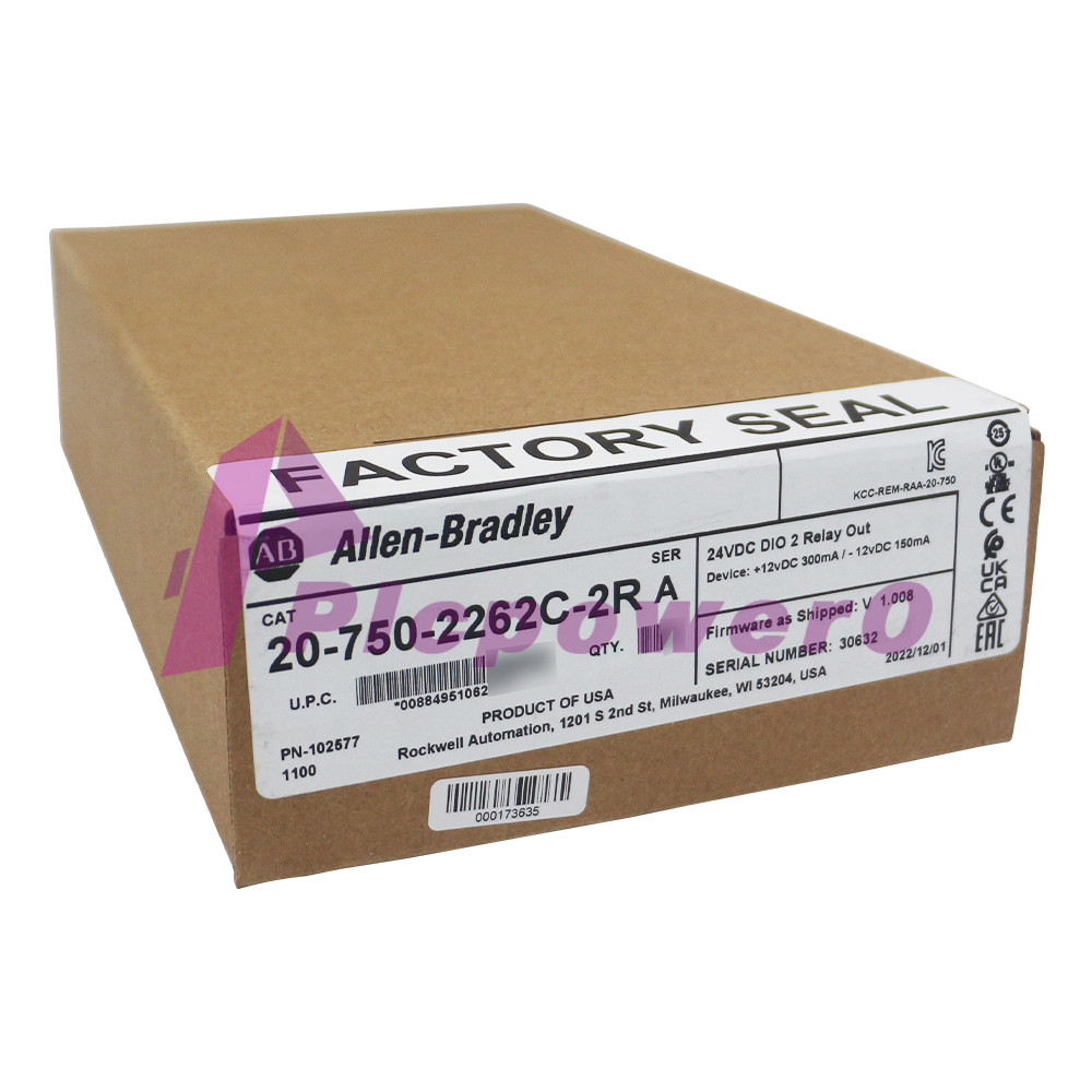 New Allen-Bradley 20-750-2262C-2R PowerFlex 750 24V DC IO Option module
