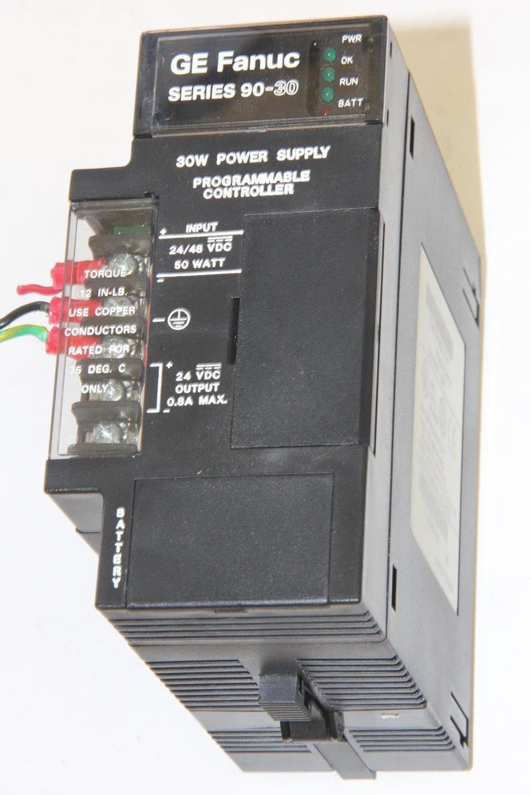GE FANUC IC693PWR322H 24/48VDC 30W Programmable Controller & Power Supply