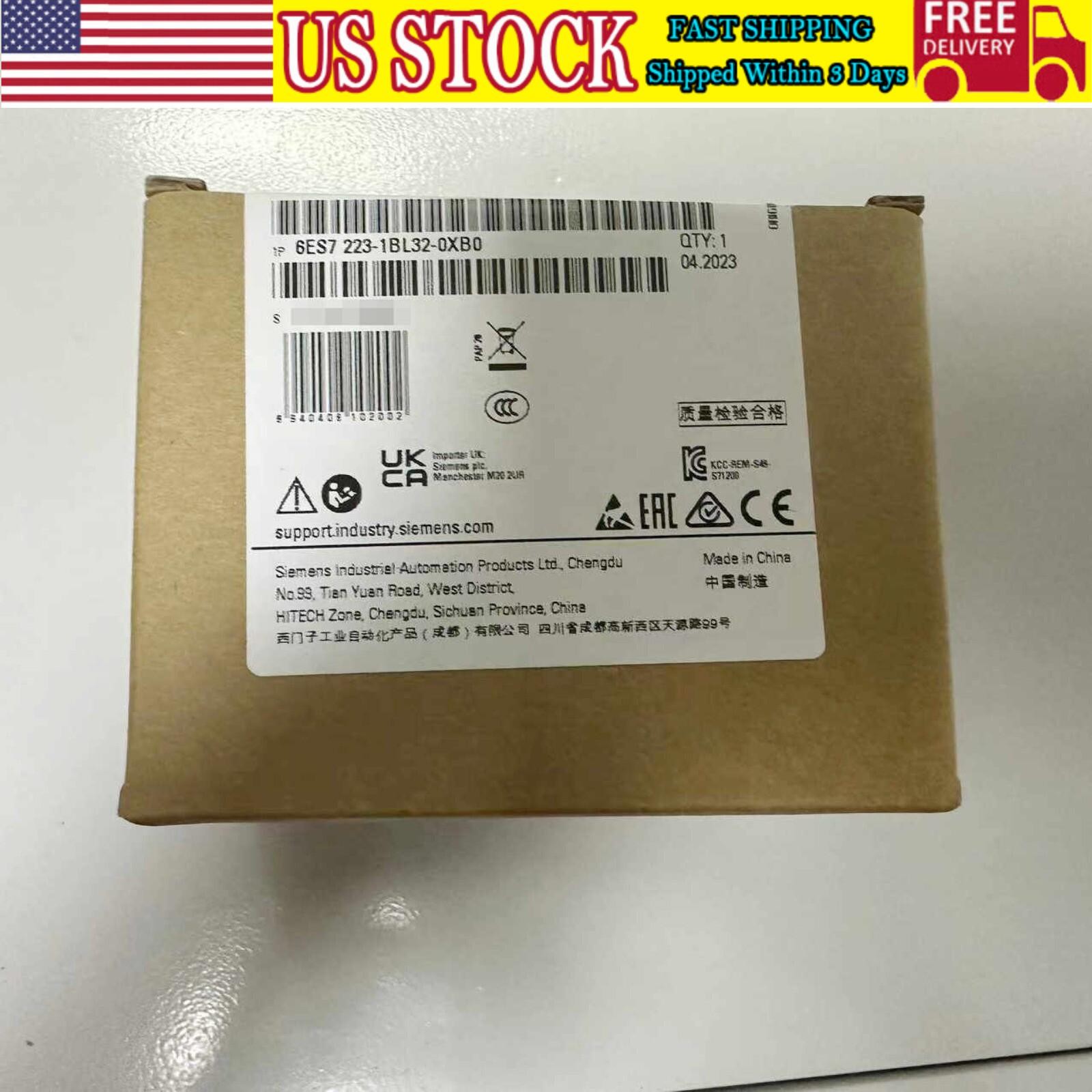 New Siemens 6ES7223-1BL32-0XB0 6ES72231BL320XB0 S7-1200 Digital I/O SM 1223
