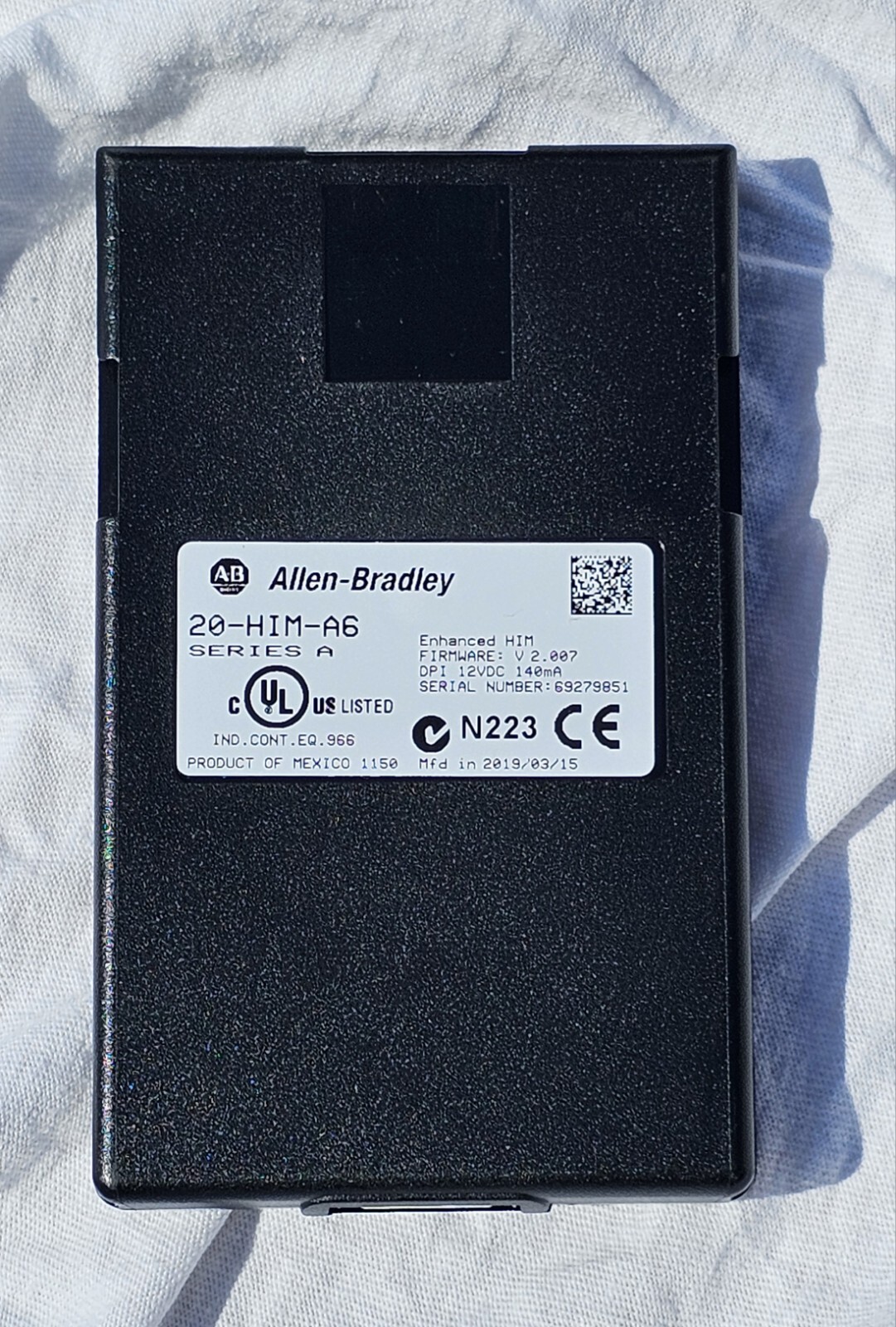 Allen Bradley 20-HIM-A6 Powerflex Human Interface Module 2.007 SER A Used