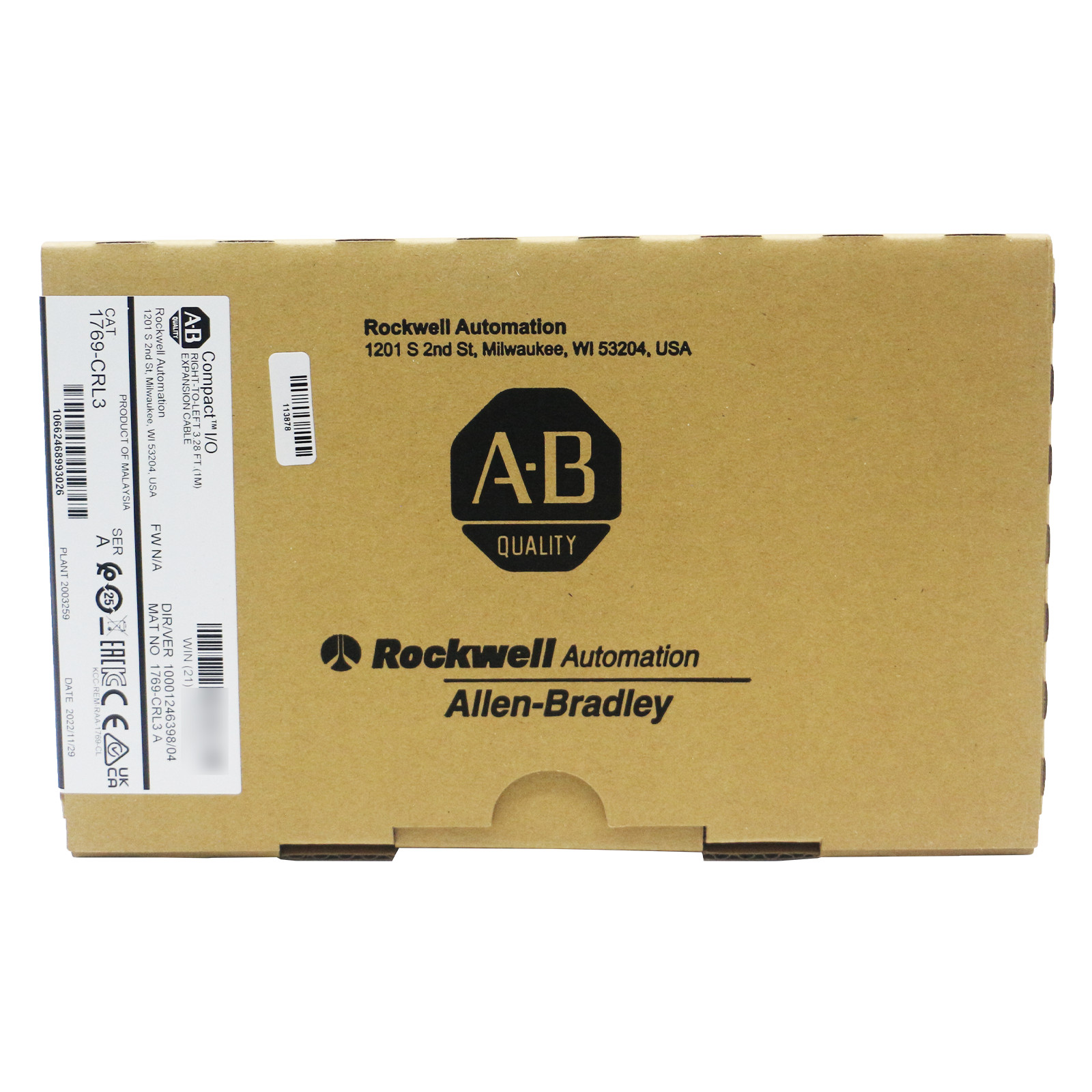 NEW Allen-Bradley 1769-CRL3 Compact I/O Bus Ext Cable Right-To-Left 1769CRL3