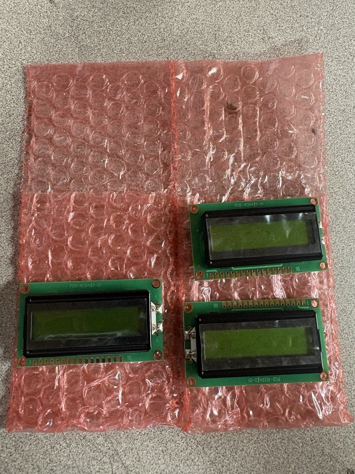 Lot of3 Varitronix MDLS16166-LV-G-LED4G LCD Character Display Module 16 x 1 CD