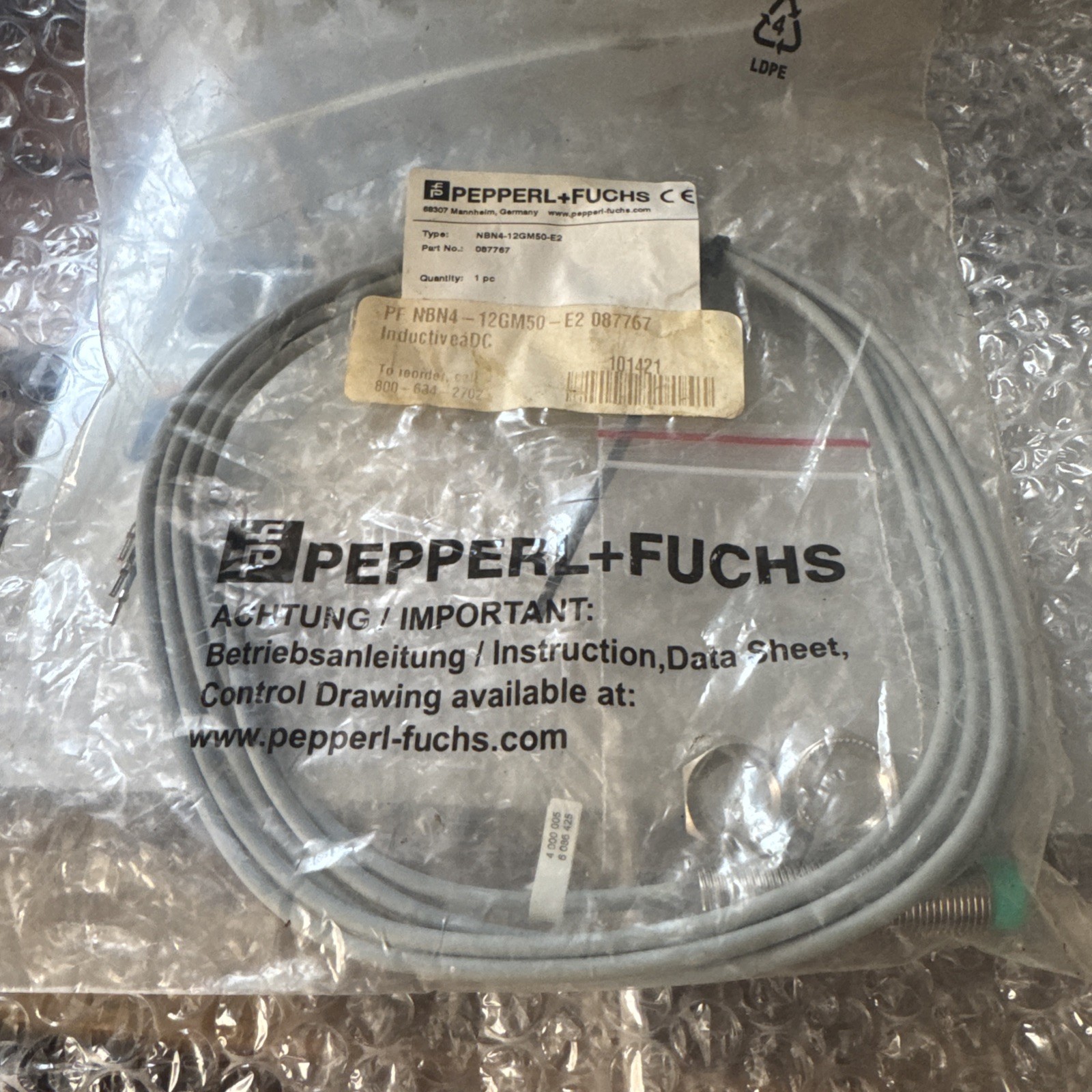 New Proximity Sensor Pepperl + Fuchs NBN4-12GM50-E2 Fast Free Shipping
