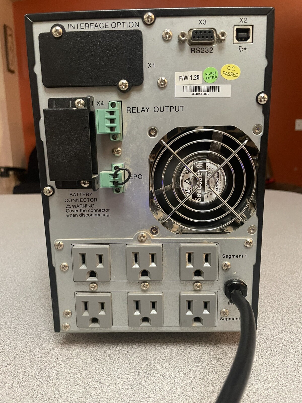 Eaton PW9130L1500T-XL UPS 125V/120V/110V/100V, 36VDC, 30Amp