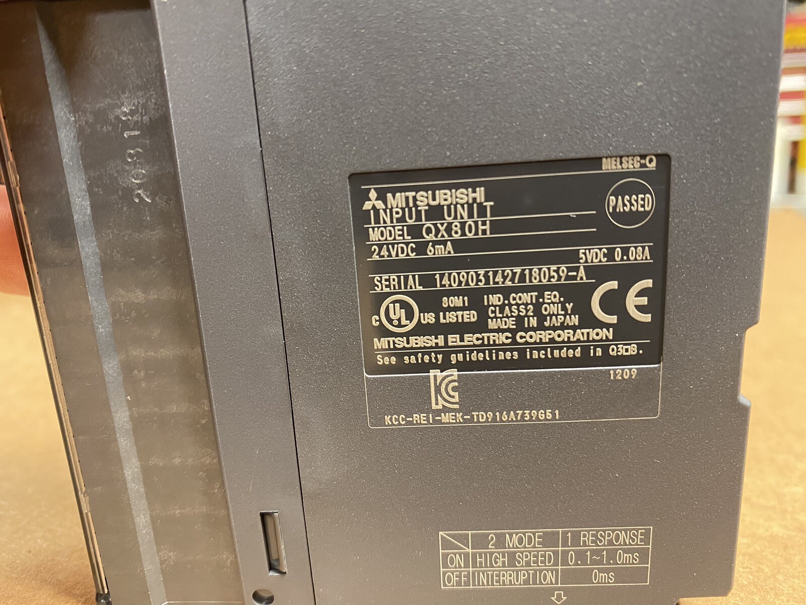 Mitsubishi Input Unit PLC Module QX80H WARRANTY – QTY – FAST SHIPPING