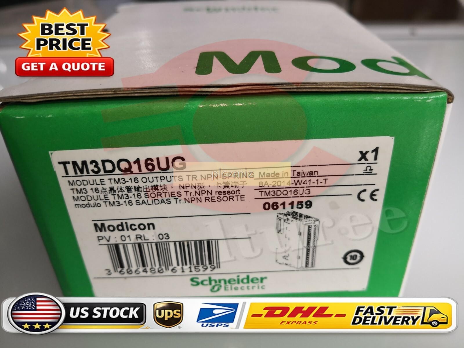 TM3DQ16UG SND Elect Digital Output Modicon TM3 16 Output Spring New In Box