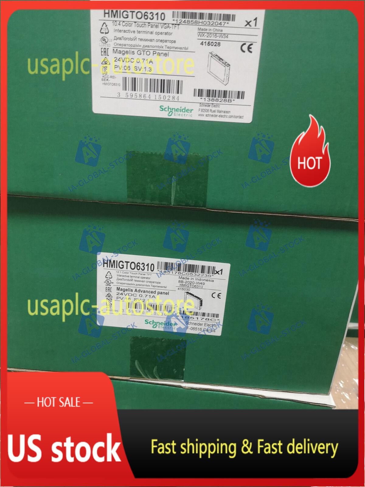 New In Box Schneider HMIGTO6310 Touch Screen