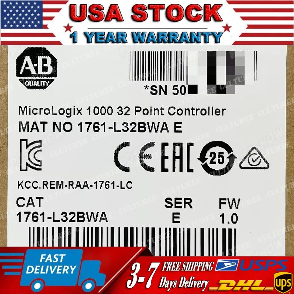 New Sealed AB 1761-L32BWA MicroLogix1000 32 Point Controller US Free Tax