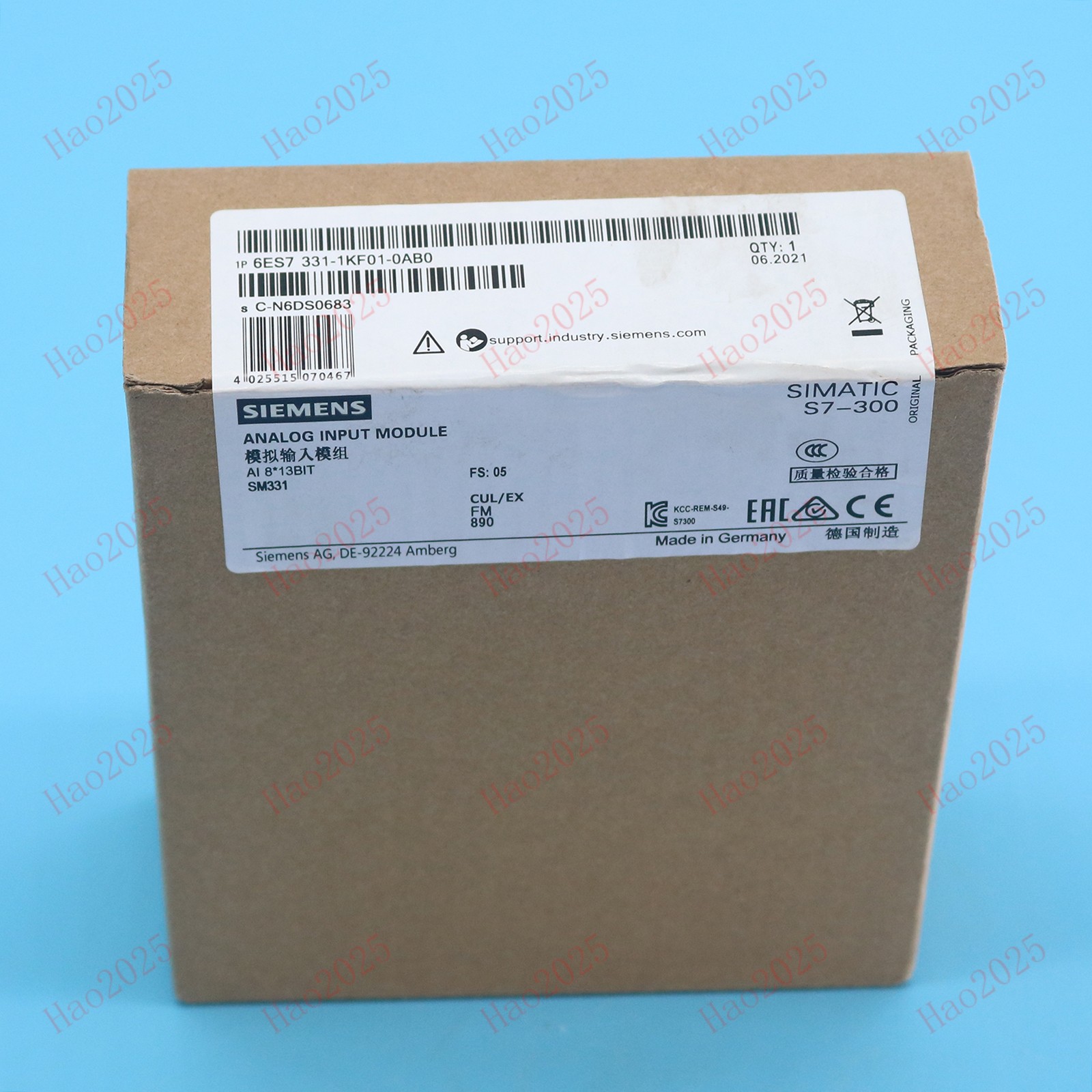 6ES7331-1KF01-0AB0 6ES7 331-1KF01-0AB0 SIEMENS New PLC Module 1 Year Warranty