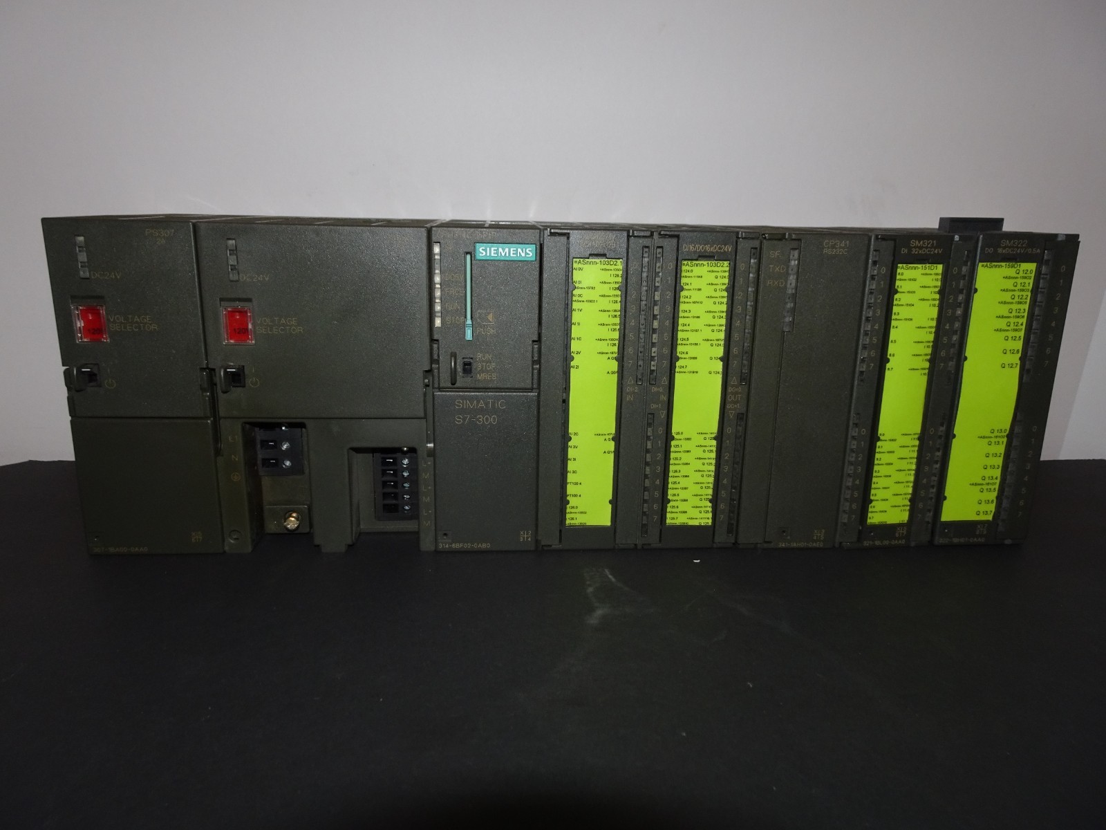 SIEMENS CPU314C, CP341, PS-307 2A &5A, SM321 &322, SIMATIC S7-300 RACK