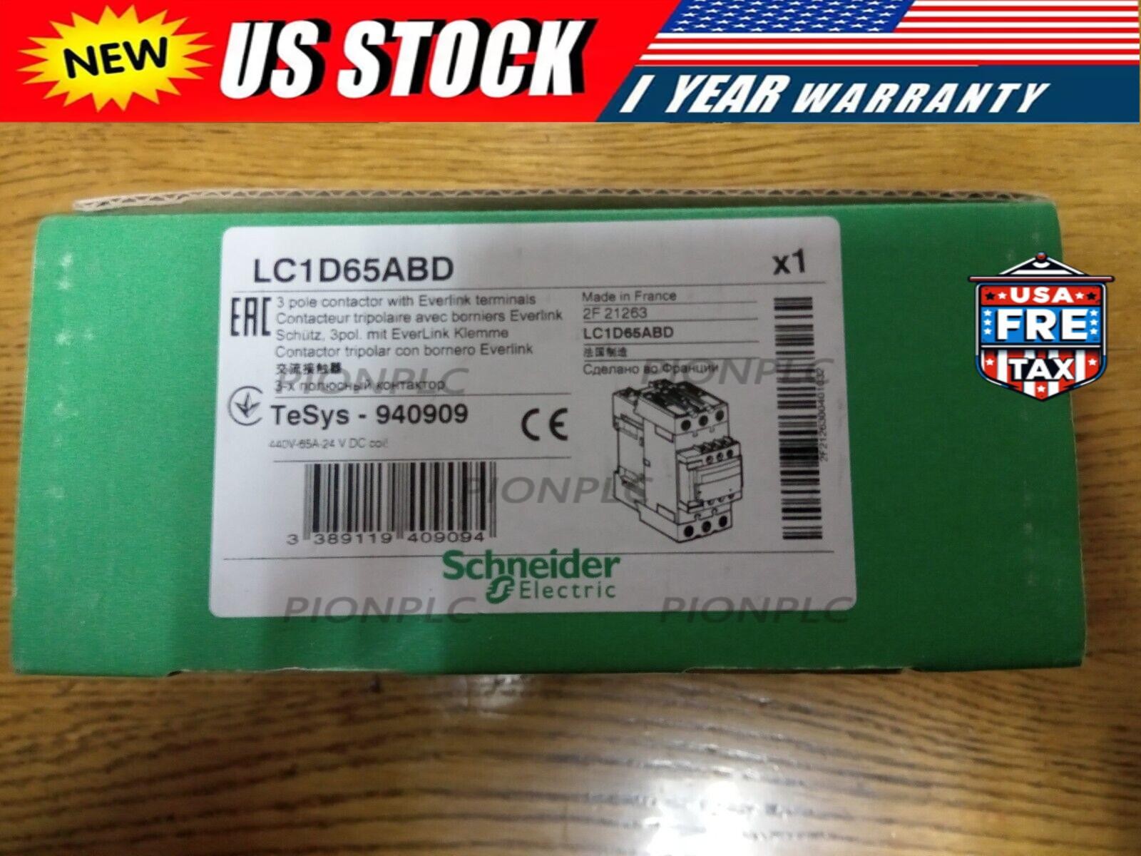 Schneider LC1D65ABD Contactor 65A New In Box Fast Shipping