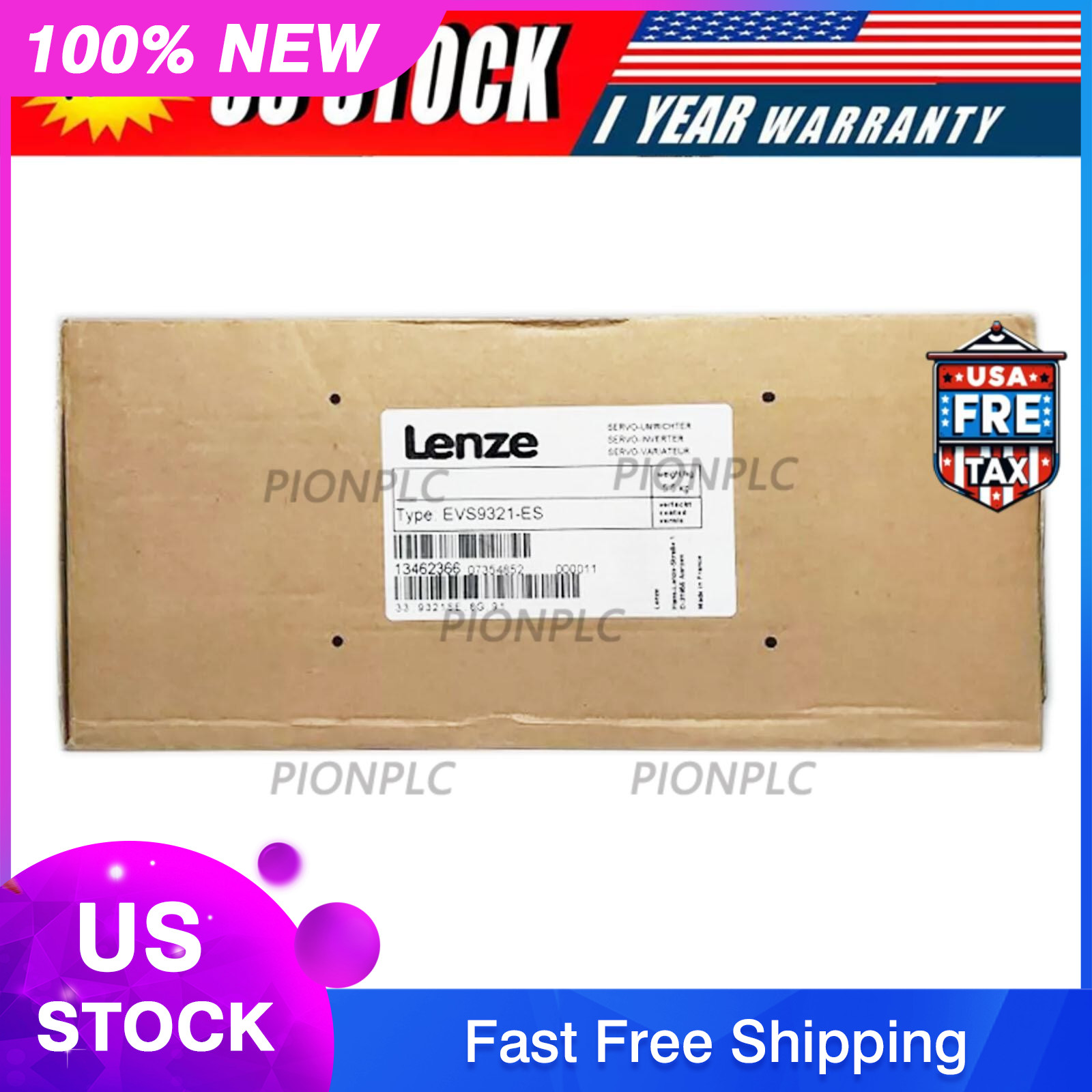 New Sealed Lenze EVS9321-ES Servo Driver Inverter Free Shipping