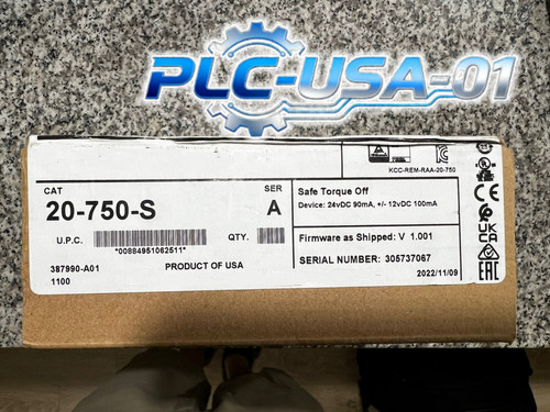 20-750-S 1PCS Brand New AB 20-750-S Safe Torque Off SER A Fast shipment