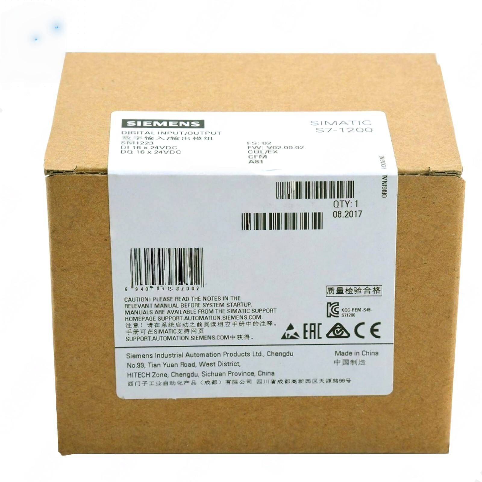 Siemens 6ES7223-1BL32-0XB0 Digital I/O Module Quality Assurance Industrial