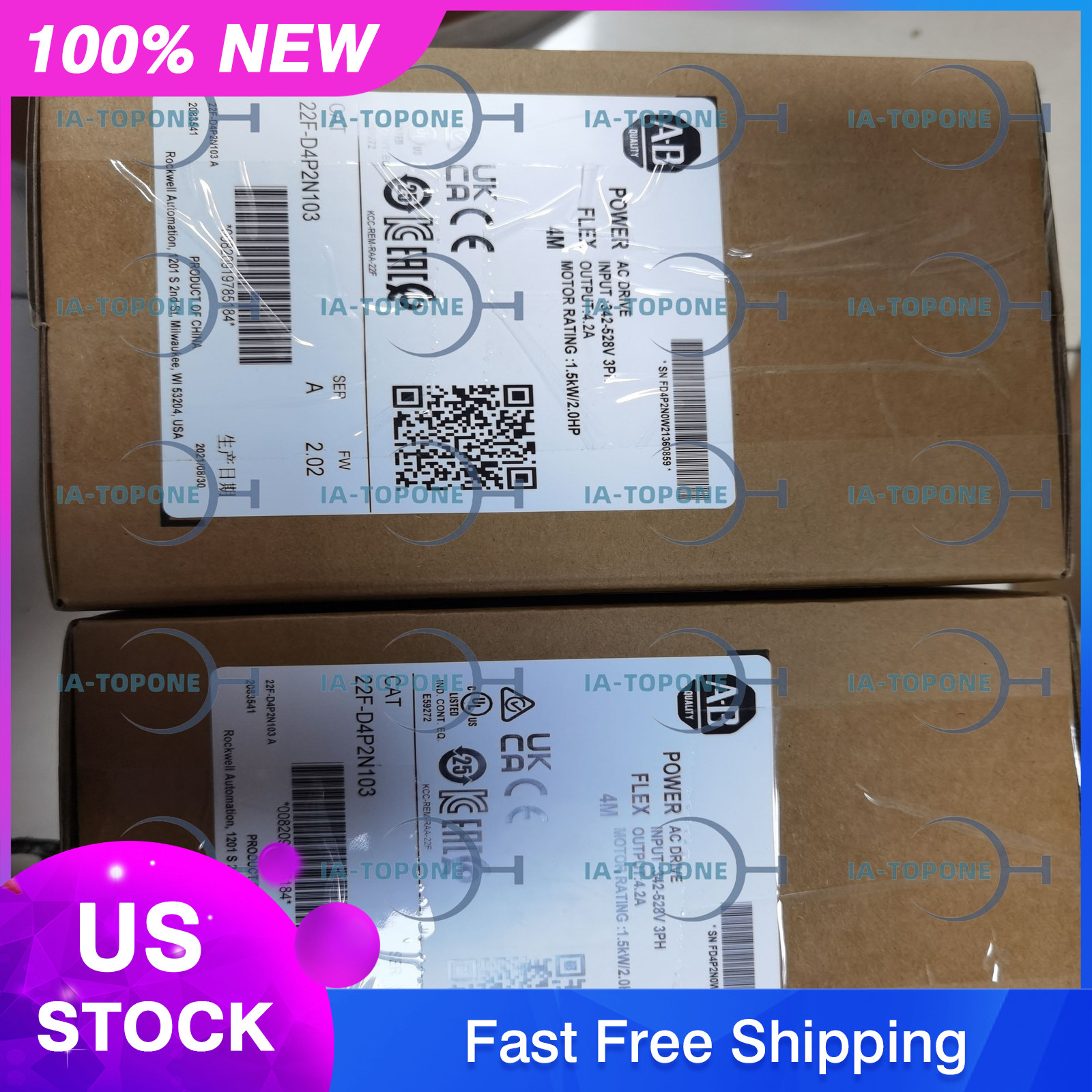 1PC NEW Allen-Bradley 22F-D4P2N103 With 1 Year warranty High Quality