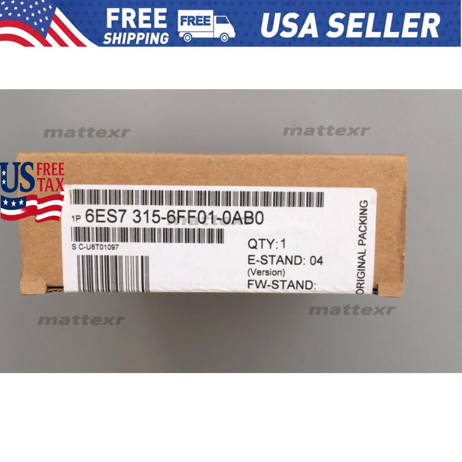 1PC New Siemens 6ES7315-6FF01-0AB0 CPU315F 6ES7 315-6FF01-0AB0 Central Unit