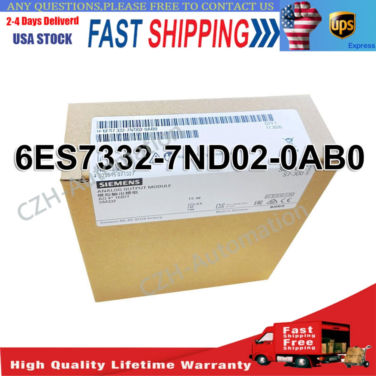 6ES7332-7ND02-0AB0 New Siemens S7-300 Analog Output SM 332 6ES7 332-7ND02-0AB0