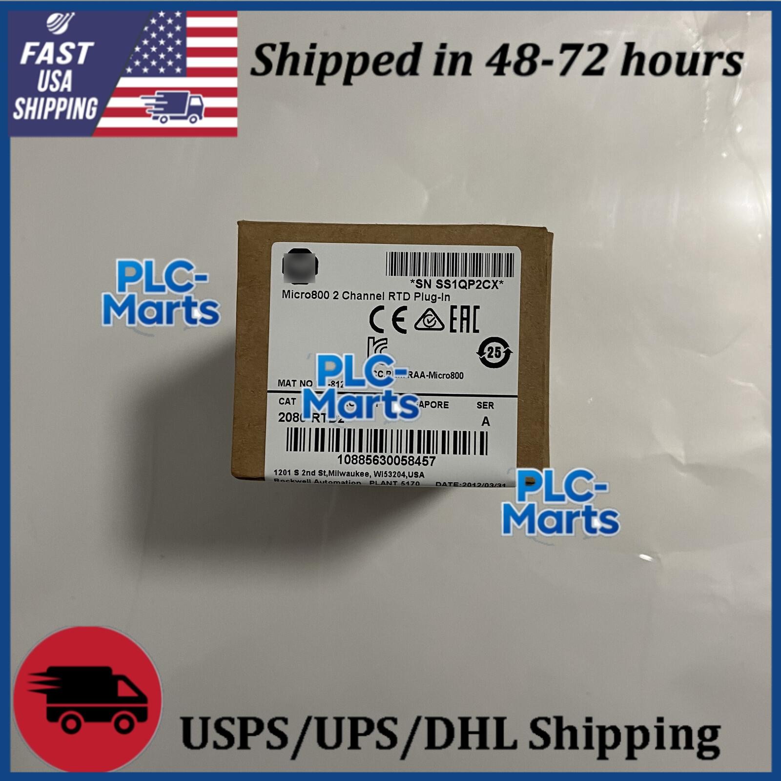 New 2080-RTD2 2-channel Resistance Thermometer Micro800 Plug-in Module#RX