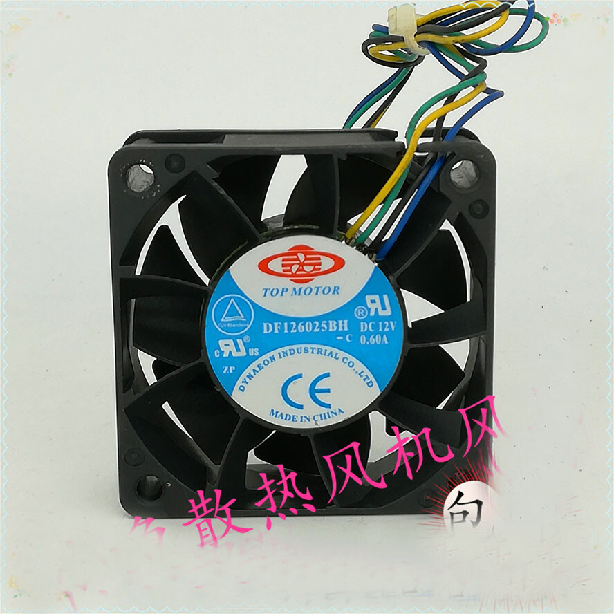 1pcs TOP MOTOR DF126025BL-C 6025 DC12V 0.30A 4-wire fan