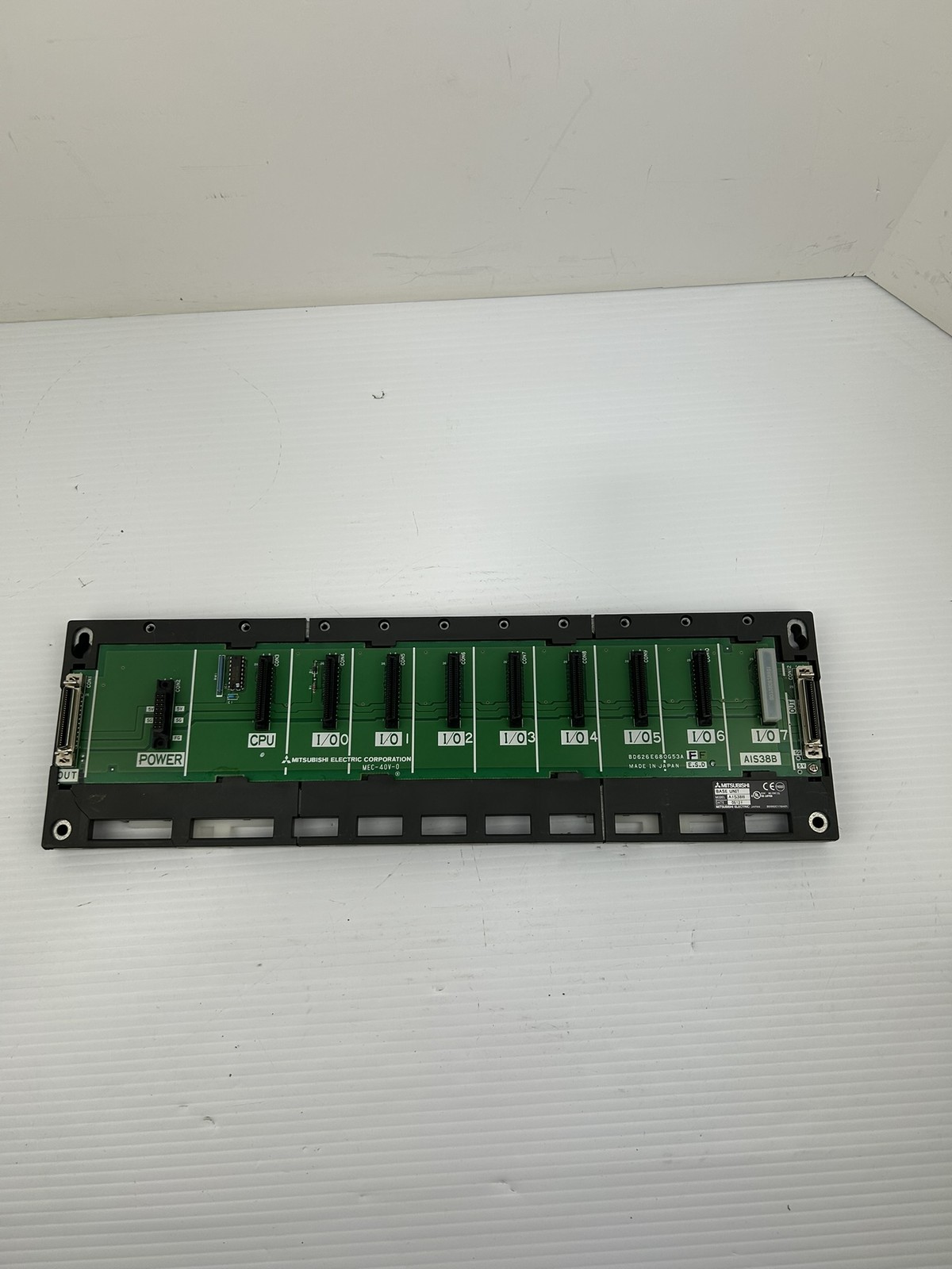 Mitsubishi A1S38B Base Unit Empty PLC Rack MEC-40V-0