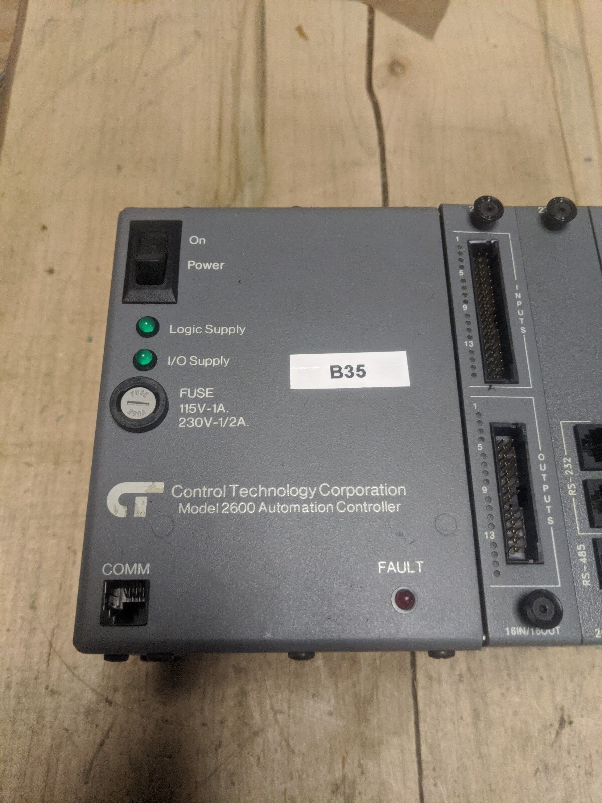 Control Technology CTC 2600XM 5 SLOT RACK 2716 ,2 x 2203 and 2214 card