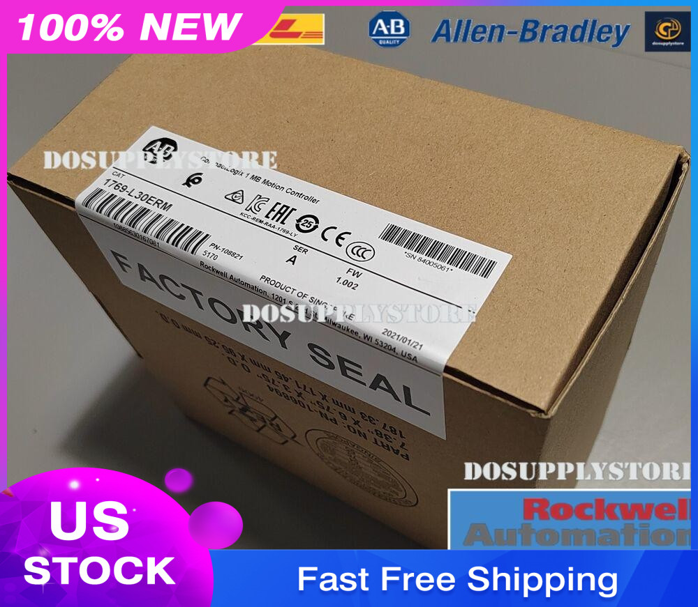 New Factory Sealed AB 1769-L30ERM SER A CompactLogix 1MB Motion Controller