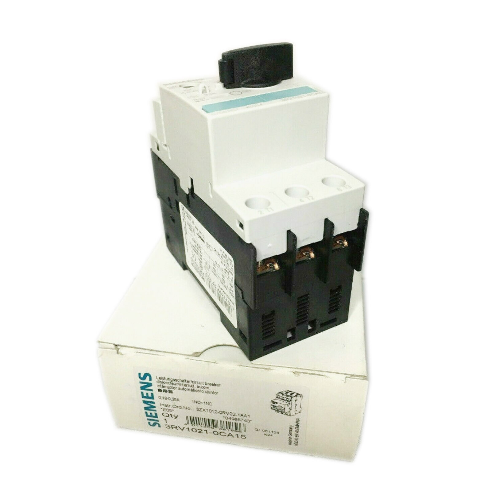 1PC New For Siemens Breaker 3RV1021-0CA15 0.18-0.25A