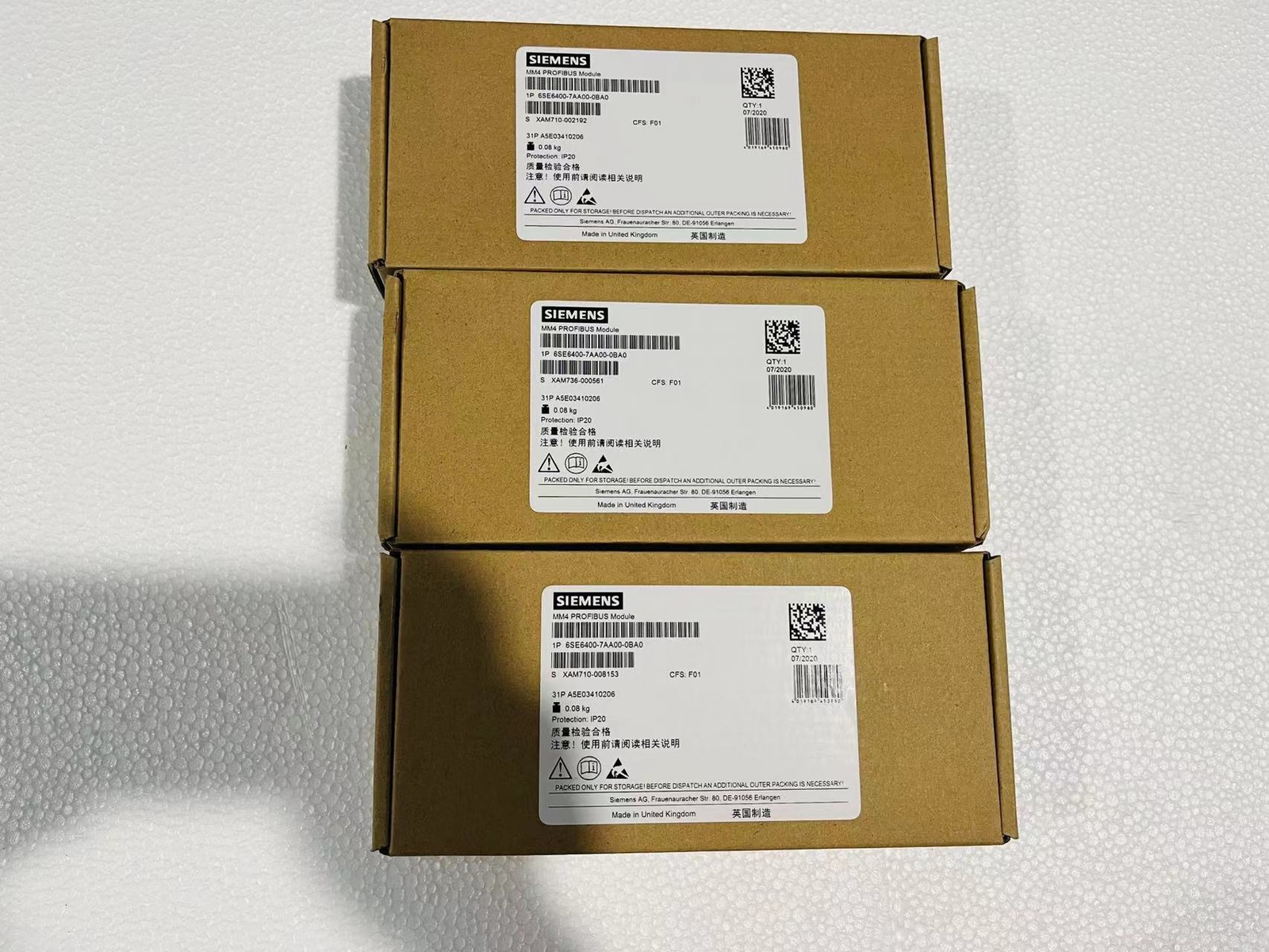 New Siemens I/O Module 6SE6400-7AA00-0BA0 In stock Fast shipping