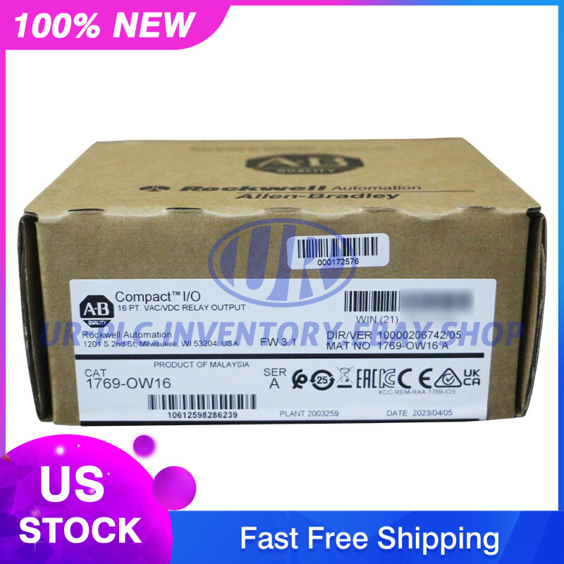 New Factory Sealed AB 1769-OW16 CompactLogix Relay Output Module