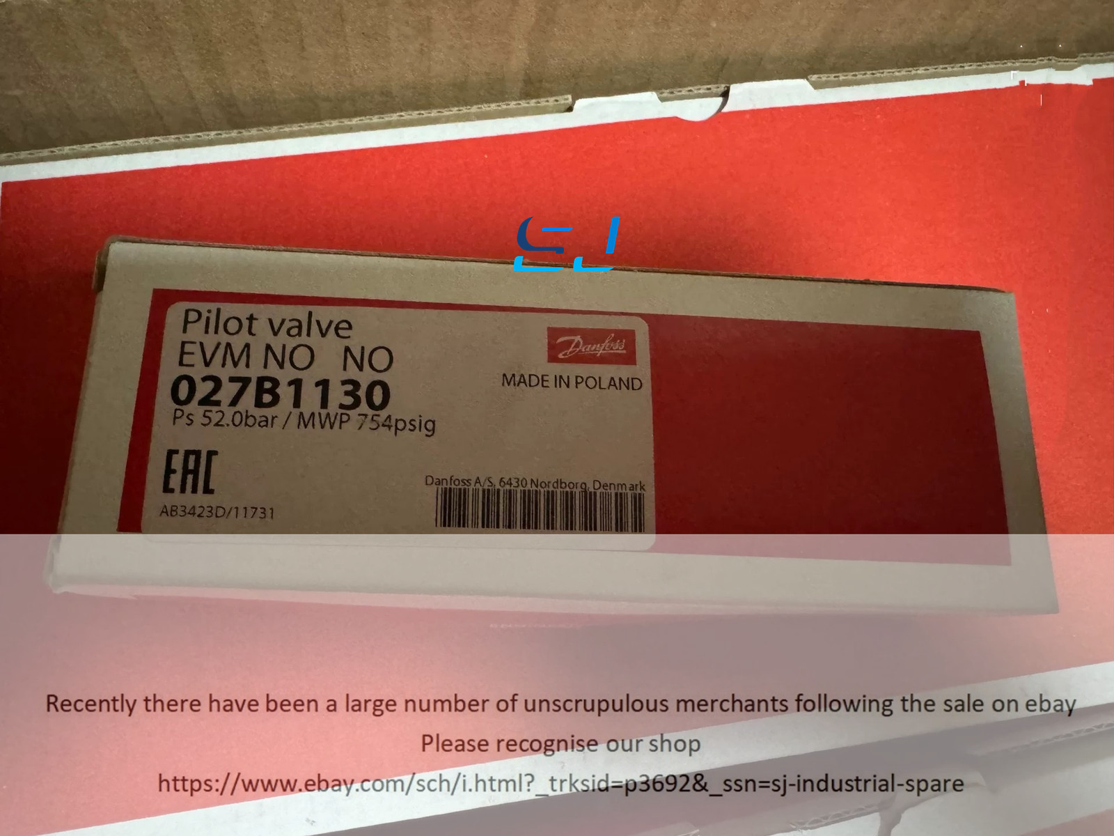 Brand new DANFOSS EVM NO 027B1130 Pilot Valve EVM NO 027B1130