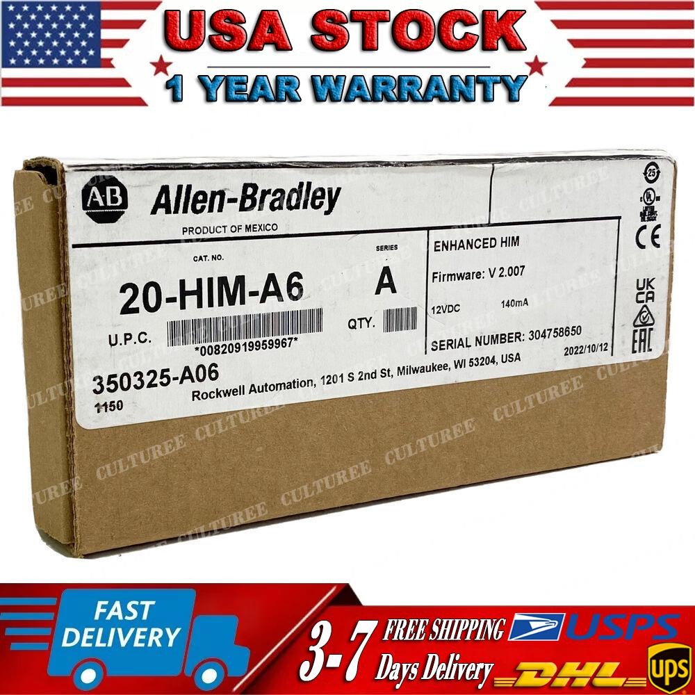 Allen Bradley 20-HIM-A6 PowerFlex HIM FW V 2.007 USA US Free Tax