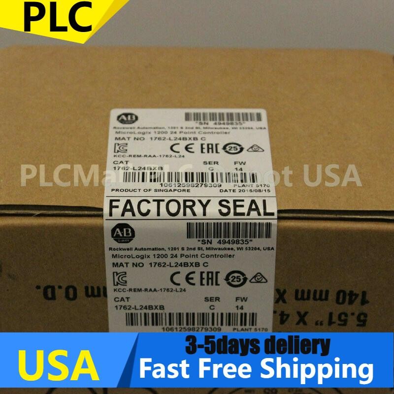 New Sealed AB 1762-L24BXB SER C MicroLogix 1200 24 Point Controller In Stock US