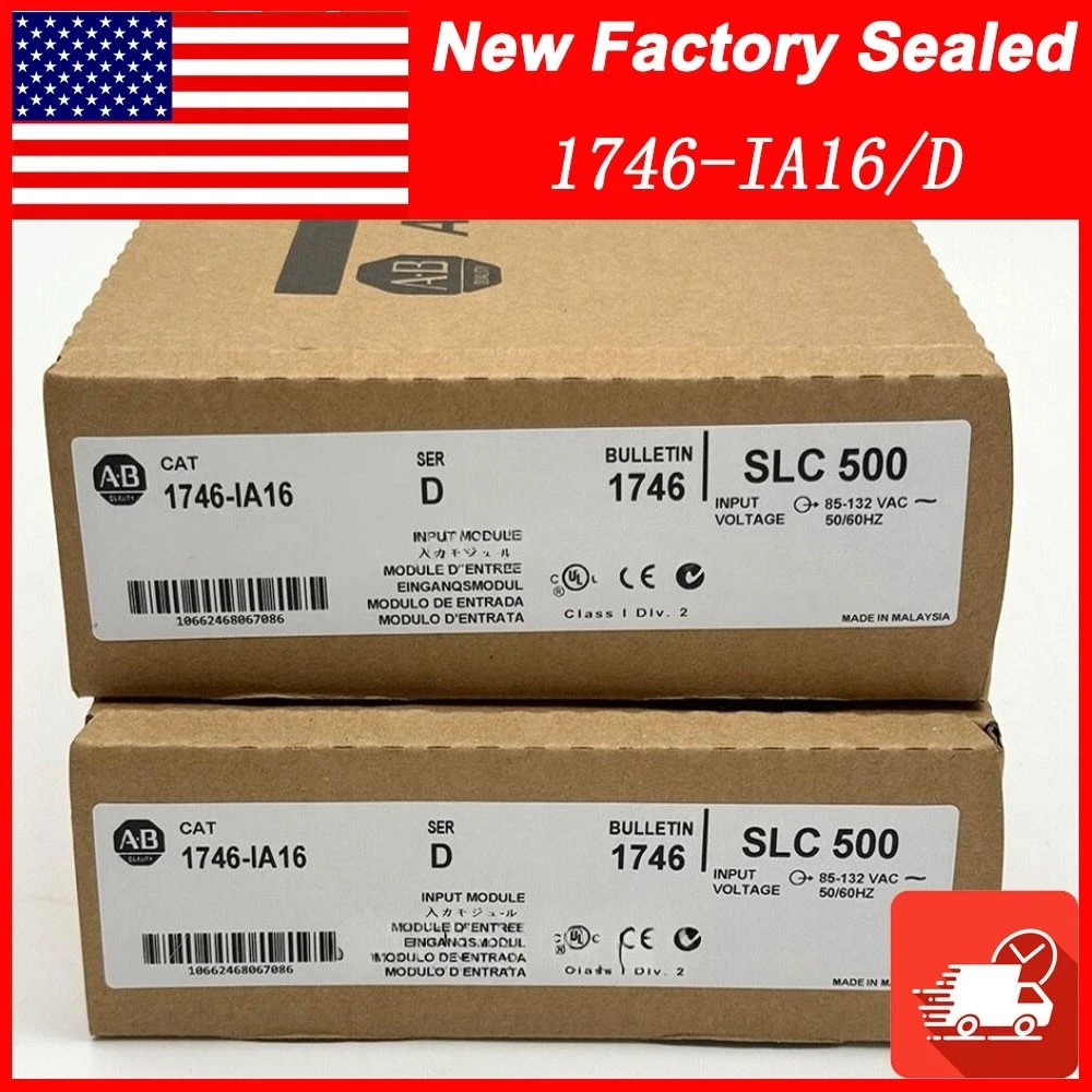 New Factory Sealed AB 1746-IA16 Series D SLC 500 Input Module 1746IA16