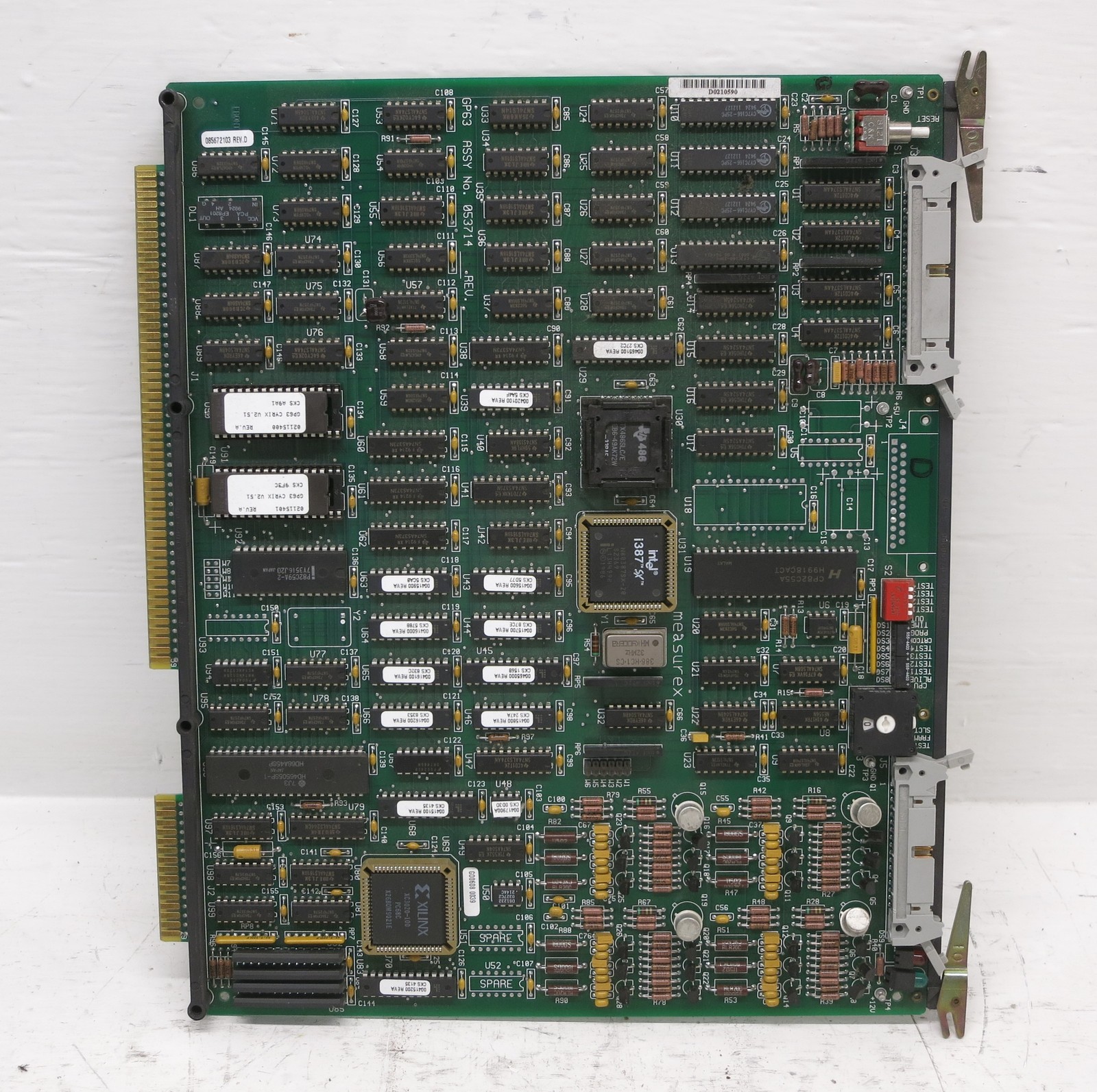Measurex 04371400 Rev D Video Processor Control Board PLC Card Module 085672103