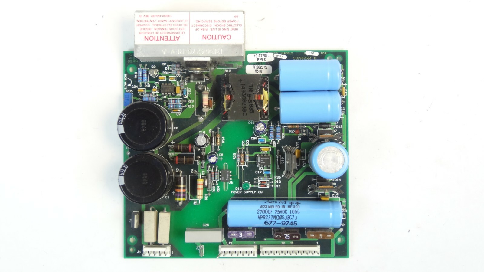 Powerware / Exide 101072806 Rev C Power Supply Board PCB Assembly
