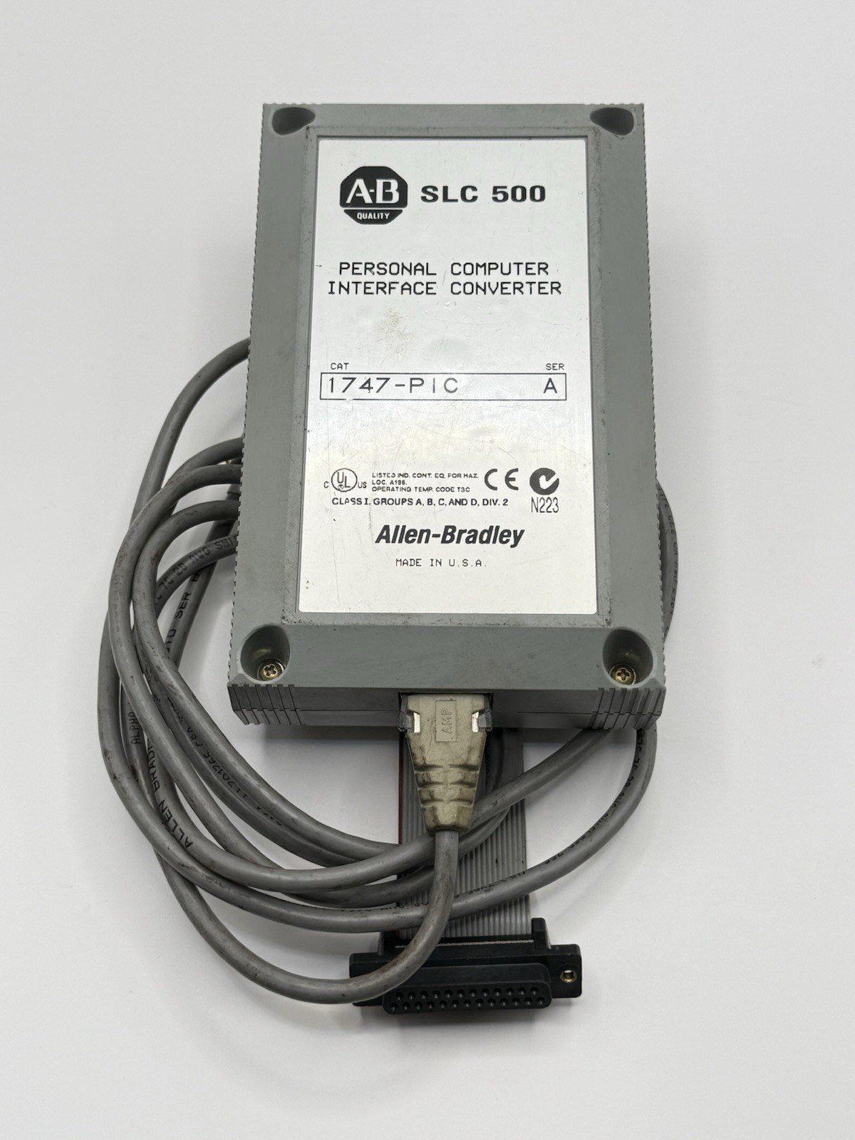 Allen Bradley 1747-PIC SLC500 Personal Computer Interface Converter Ser A