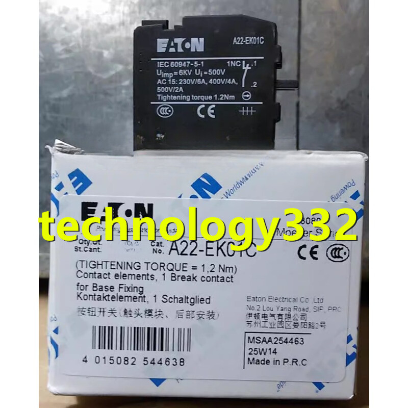 10PC NEW EATON MOELLER A22-EK01C Push button contact #MX