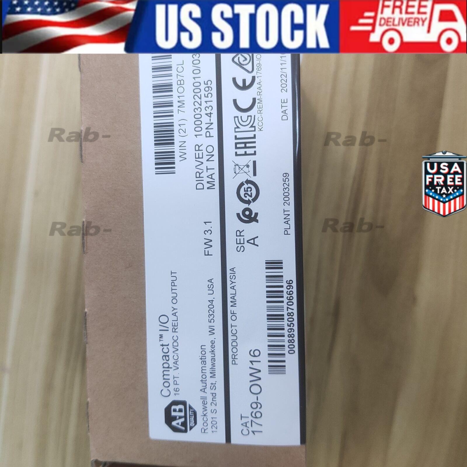 New Sealed Allen-Bradley 1769-OW16 CompactLogix Relay Output Module US Free Tax