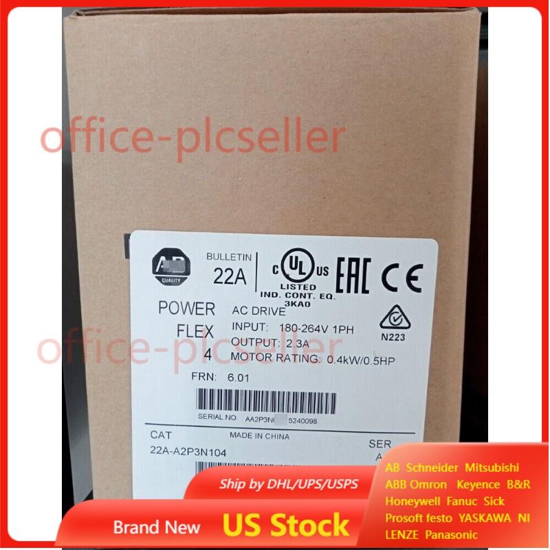 Allen-Bradley 22A-A2P3N104 POWERFLEX 4 22AA2P3N104 US Free Tax